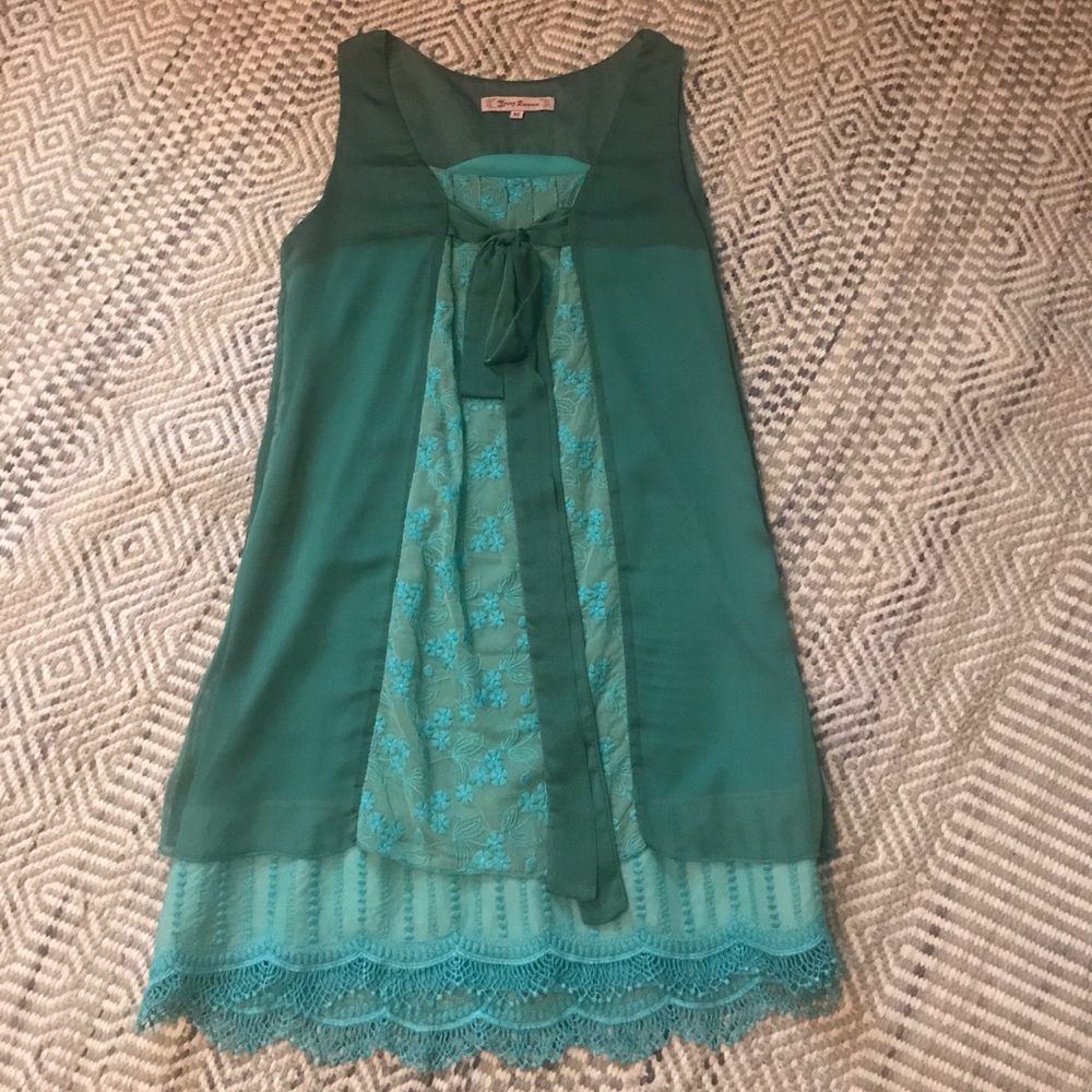 Emerald green dress